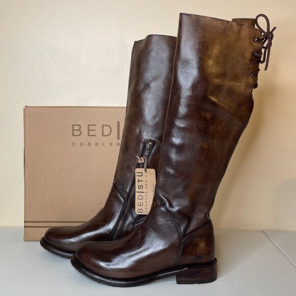 BED STU Manchester Distressed Leather Riding Boots BEDSTU Size 8 - Picture 16 of 16
